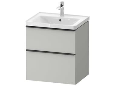Duravit D-neo 23'' Concrete Gray Matt 2-Drawers Wall Mount Vanity DURDE43590BD070000