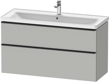 Duravit D-neo 47'' Concrete Gray Matt 2-Drawers Wall Mount Vanity DURDE43910BD070000