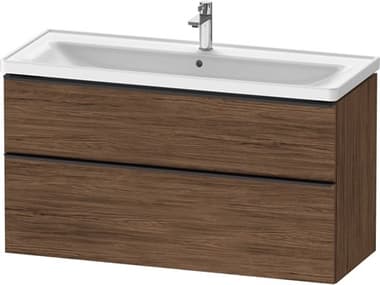 Duravit D-neo 47'' Walnut Dark Matt 2-Drawers Wall Mount Vanity DURDE43910BD210000