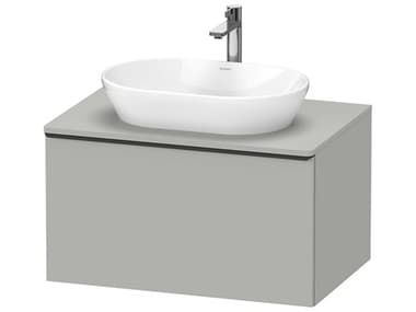 Duravit D-neo 32'' Concrete Gray Matt Wall Mount Vanity - 1 Drawer/1 pull out compartment DURDE49470BD070000