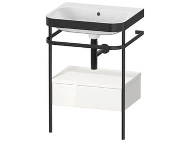 Duravit Happy D.2 23'' White High Gloss Set of Sink and Console DURHP4740N2222