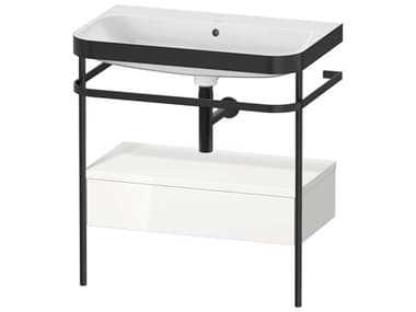 Duravit Happy D.2 31'' White High Gloss Set of Sink and Console DURHP4742N2222