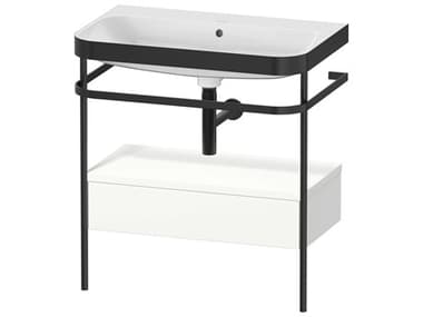 Duravit Happy D.2 31'' White Satin Matt Set of Sink and Console DURHP4742N3636
