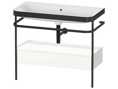Duravit Happy D.2 39'' White Satin Matt Set of Sink and Console DURHP4743N3636