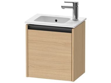 Duravit Ketho.2 16'' Natural Oak Matt Wall-Mounted Cabinet - Left-Hand Hinge DURK25060L30300000