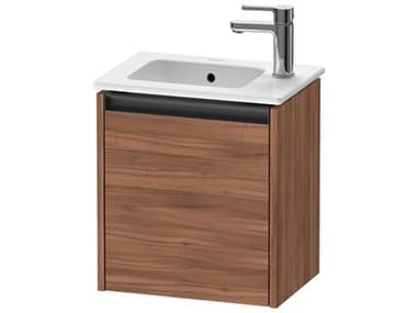 Duravit Ketho.2 16'' Walnut Matt Wall-Mounted Cabinet - Left-Hand Hinge DURK25060L79790000