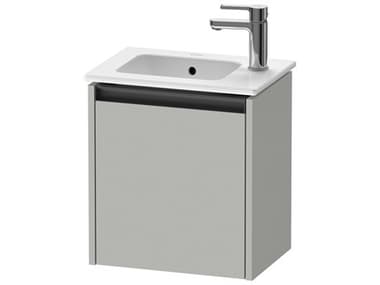Duravit Ketho.2 16'' Concrete Gray Matt Wall-Mounted Vanity Unit - Right-Hand Hinge DURK25060R07070000