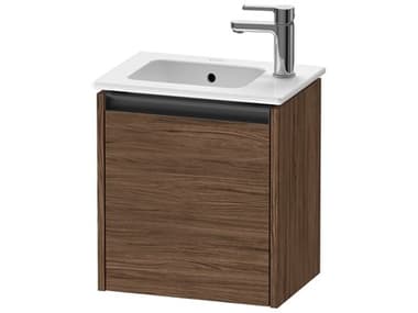 Duravit Ketho.2 16'' Walnut (Dark) Matt Wall-Mounted Cabinet - Right-Hand Hinge DURK25060R21210000
