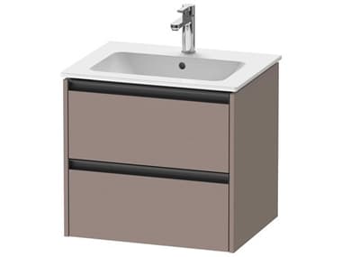 Duravit Ketho.2 item 24" Two Frawer Bassalt Matt Wall-Mounted Vanity Unit DURK25262043430000