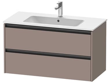Duravit Ketho.2 item 40" Two Frawer Bassalt Matt Wall-Mounted Vanity Unit DURK25264043430000