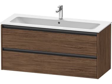 Duravit Ketho.2 item 48" Two Drawer Walnut (Dark) Matt Wall-Mounted Vanity Unit DURK25265021210000