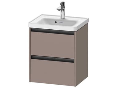 Duravit Ketho.2 item 19" Two Frawer Bassalt Matt Wall-Mounted Vanity Unit DURK25280043430000