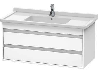 Duravit Ketho 39'' Two Drawers White High Gloss Wall-Mounted Vanity Unit DURKT664501818
