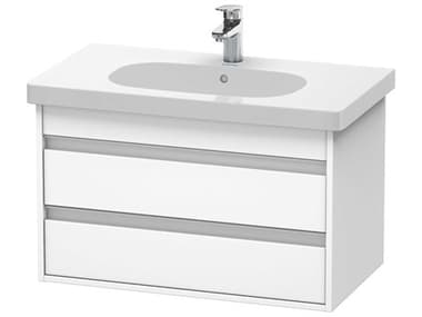 Duravit Ketho 32'' Two Drawers White Matt Wall-Mounted Vanity Unit DURKT664701818