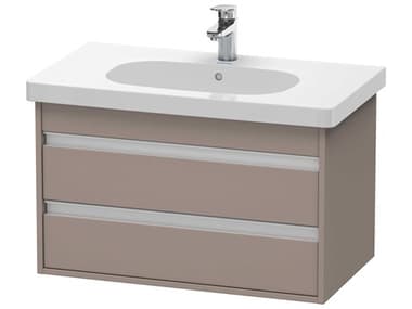 Duravit Ketho 32'' Two Drawers Bassalt Matt Wall-Mounted Vanity Unit DURKT664704343