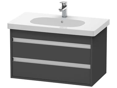 Duravit Ketho 32'' Two Drawers Graphite Matt Wall-Mounted Vanity Unit DURKT664704949