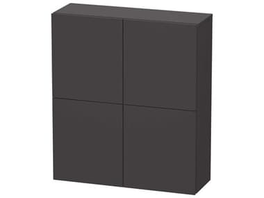 Duravit L-cube 28'' Graphite Super Matt Wall-Mounted Cabinet DURLC116708080