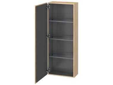 Duravit L-cube 20'' Mediterranean Oak Matt Wall-Mounted Cabinet - Left-Hand Hinge DURLC1169L7171