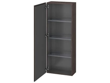 Duravit L-cube 20'' Dark Brushed Oak Matt Wall-Mounted Cabinet - Left-Hand Hinge DURLC1169L7272