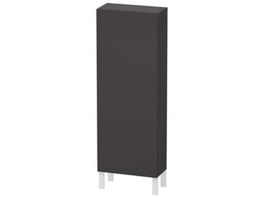 Duravit L-cube 20'' Graphite Super Matt Wall-Mounted Cabinet - Right-Hand Hinge DURLC1169R8080
