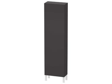 Duravit L-cube 20'' Graphite Super Matt Wall-Mounted Cabinet - Left-Hand Hinge DURLC1171L8080