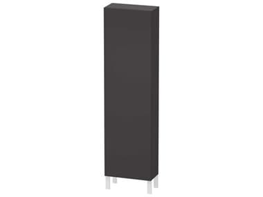 Duravit L-cube 20'' Graphite Super Matt Wall-Mounted Cabinet - Right-Hand Hinge DURLC1171R8080