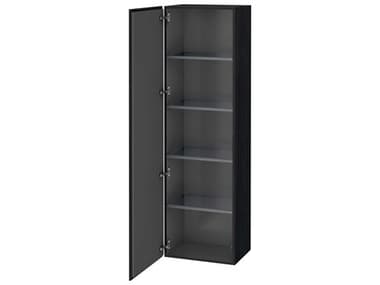 Duravit L-cube 20'' Black Oak Matt Wall-Mounted Cabinet - Left-Hand Hinge DURLC1181L1616