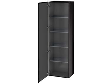 Duravit L-cube 20'' Black High Gloss Wall-Mounted Cabinet - Left-Hand Hinge DURLC1181L4040