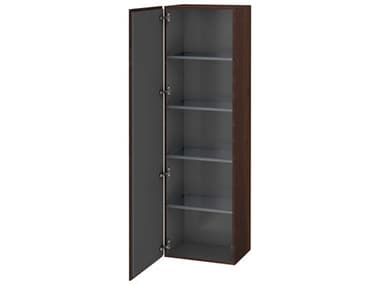 Duravit L-cube 20'' Walnut (Brushed) Matt Wall-Mounted Cabinet - Left-Hand Hinge DURLC1181L6969