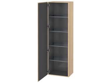 Duravit L-cube 20'' Mediterranean Oak Matt Wall-Mounted Cabinet - Left-Hand Hinge DURLC1181L7171