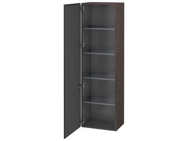 Duravit L-cube 20'' Dark Brushed Oak Matt Wall-Mounted Cabinet - Left-Hand Hinge DURLC1181L7272
