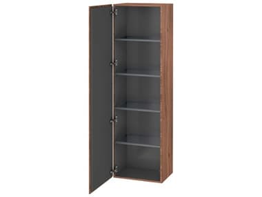 Duravit L-cube 20'' Walnut Matt Wall-Mounted Cabinet - Left-Hand Hinge DURLC1181L7979