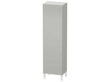 Duravit L-cube 20'' Concrete Gray Matt Wall-Mounted Cabinet - Right-Hand Hinge DURLC1181R0707