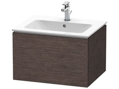 Duravit L-cube 24'' Dark Brushed Oak Matt Wall-Mounted Vanity Unit DURLC614007272