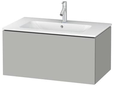 Duravit L-cube 32'' Concrete Gray Matt Wall-Mounted Vanity Unit DURLC614100707