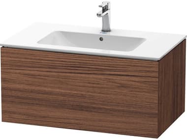 Duravit L-cube 32'' Walnut (Dark) Matt Wall-Mounted Vanity Unit DURLC614102121