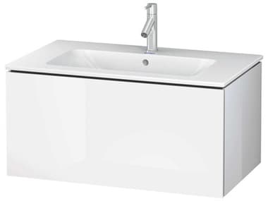 Duravit L-cube 32'' White High Gloss (Lacquer) Wall-Mounted Vanity Unit DURLC614108585