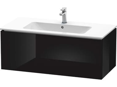 Duravit L-cube 40'' Black High Gloss Wall-Mounted Vanity Unit DURLC614204040