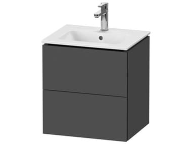 Duravit L-cube 21'' Two Drawer Graphite Matt Wall-Mounted Vanity Unit DURLC621804949