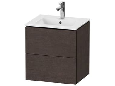 Duravit L-cube 21'' Two Drawer Dark Brushed Oak Matt Wall-Mounted Vanity Unit DURLC621807272