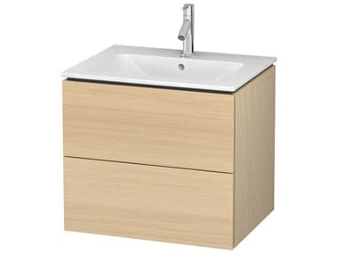 Duravit L-cube 24'' Two Drawer Mediterranean Oak Wall-Mounted Vanity Unit DURLC624007171