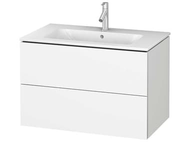 Duravit L-cube 32'' Two Drawer White Matt Wall-Mounted Vanity Unit DURLC624101818