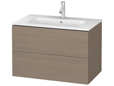Duravit L-cube 32'' Two Drawer Oak Terra Matt Wall-Mounted Vanity Unit DURLC624103535