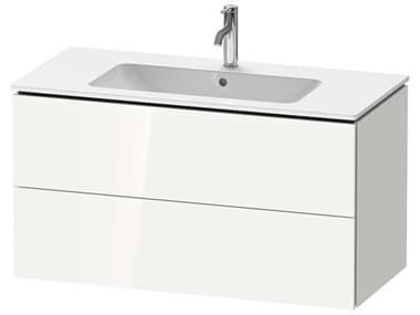 Duravit L-cube 40'' Two Drawer White High Gloss Wall-Mounted Vanity Unit DURLC624202222