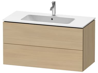 Duravit L-cube 40'' Two Drawer Mediterranean Oak Wall-Mounted Vanity Unit DURLC624207171