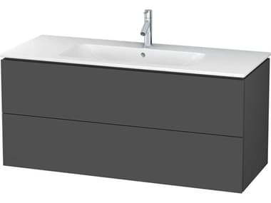 Duravit L-cube 48'' Two Drawer Graphite Matt Wall-Mounted Vanity Unit DURLC624304949
