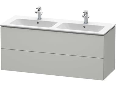 Duravit L-cube 51'' Two Drawer Concrete Gray Matt Wall-Mounted Vanity Unit DURLC625800707