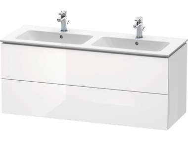 Duravit L-cube 51'' Two Drawer White High Gloss Wall-Mounted Vanity Unit DURLC625802222