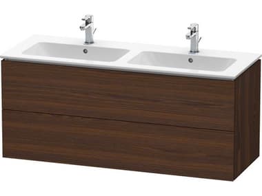 Duravit L-cube 51'' Two Drawer Walnut (Brushed) Matt Wall-Mounted Vanity Unit DURLC625806969