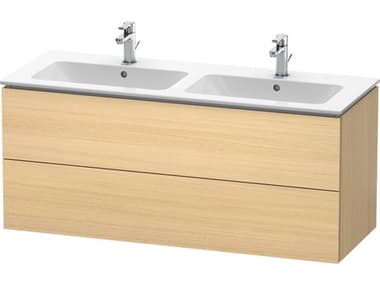 Duravit L-cube 51'' Two Drawer Mediterranean Oak Wall-Mounted Vanity Unit DURLC625807171